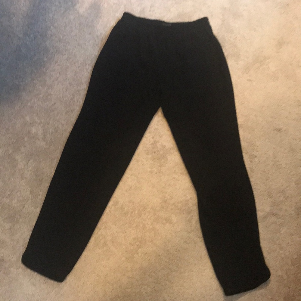 Black J Crew jogger slacks with elastic waist